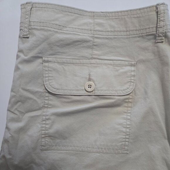 Liz Claiborne light tan cotton pants tapered ankle Size 16 - Picture 4 of 6